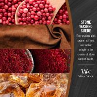 WoodWick Stone Washed Suede Medium Hourglass Candle Extra Image 1 Preview